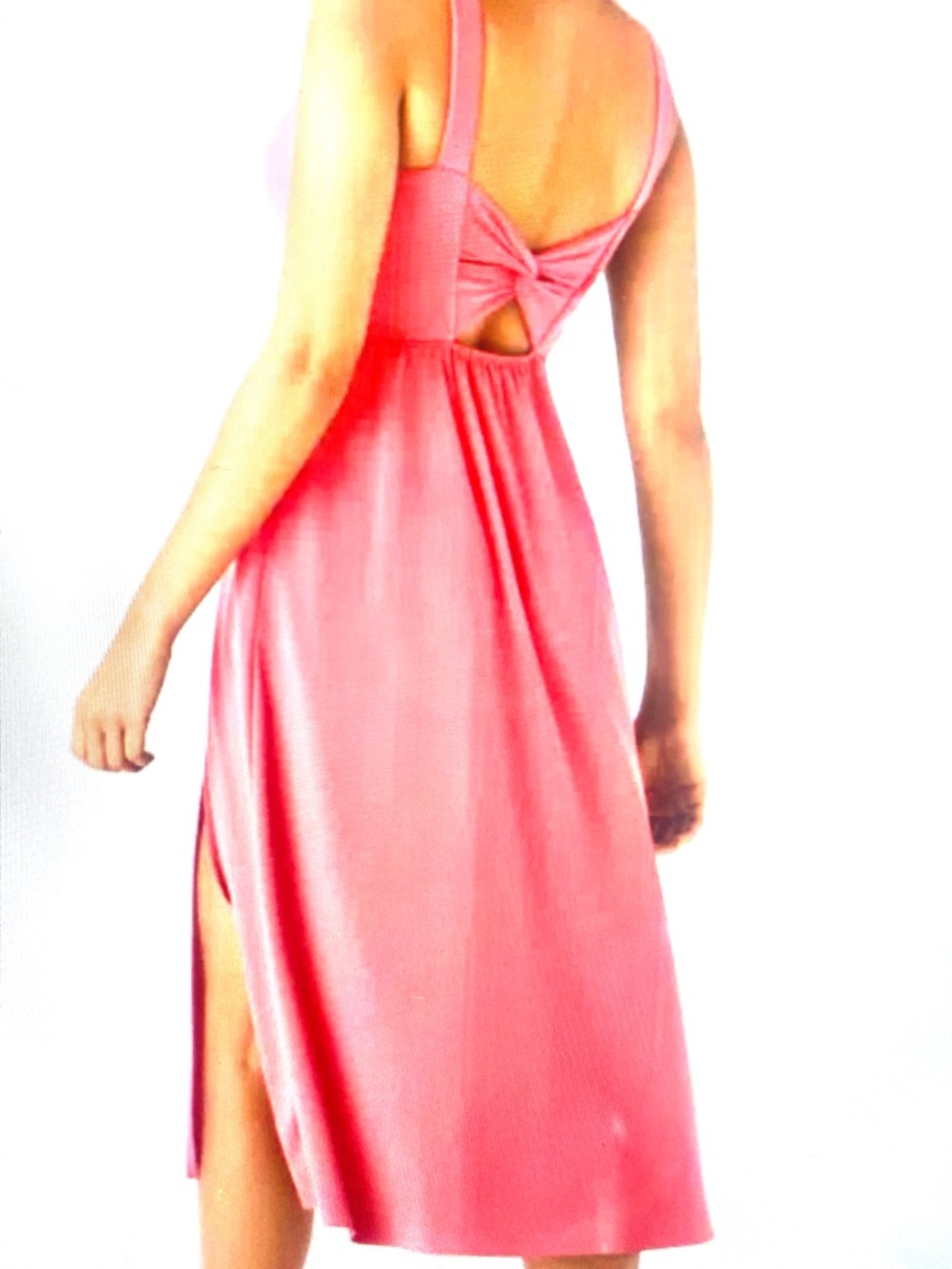 2X.  HALARA SOFTLY ZERO COOL TOUCH MIDI TWISTED BACK DRESS - Picture 2 of 8